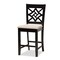 Baxton Studio Nicolette Modern and Contemporary Sand Fabric and Dark Brown Finished Wood 5-Piece Pub Set 179-11422-9776-Zoro - alternate 3